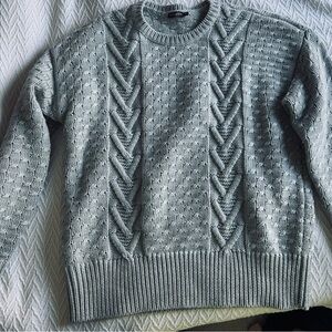 J. McLaughlin Light Gray Knit Sweater